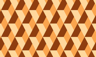 Seamless pattern with cubes and triangles. Vector illustration for your design.