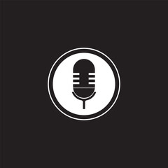 Podcast Vector icon design illustration Template