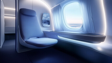 interior of the airplane