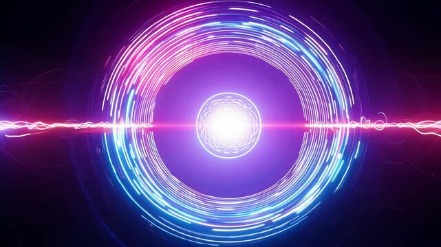 Futuristic Energy Vortex in Space