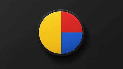 Fototapeta premium Colorful Geometric Design with Circular Shape