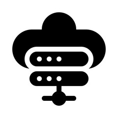 cloud glyph icon