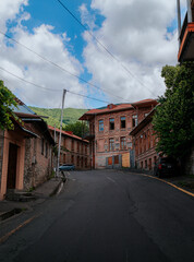 Fototapeta premium Old streets of Sheki city of Azerbaijan