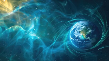 blue background, ultra sharp, professional color grading, exquiste detail, insanely detailed and intricate, elegant, earth is more to the right