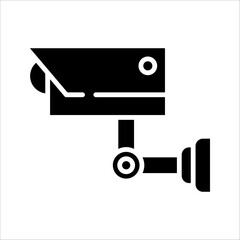 Security camera icon, video surveillance, cctv sign. Surveillance camera, monitoring, home safety protection system, Repairing CCTV, Security Camera, on white background.