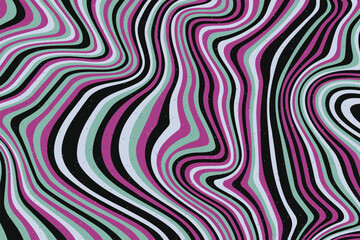Abstract psychedelic groovy background. Vector illustration.