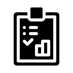 checklist glyph icon