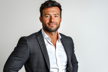 Portrait of a Confident Man in a Suit