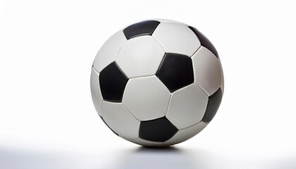 Fototapeta premium Soccer ball isolated on white. Generated image