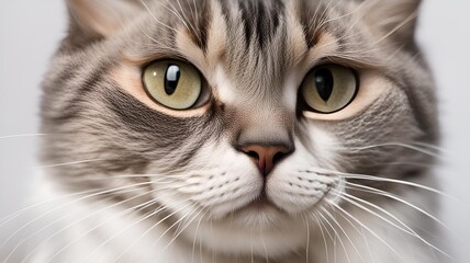 close up portrait of a cat