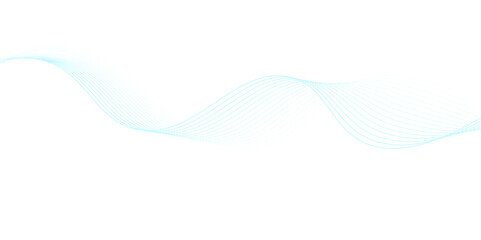 White wave curve lines banner background design. Abstract soft wave lines dynamic flowing blue light isolated background. Vector Illustration of the blue pattern of lines. stripes on white.