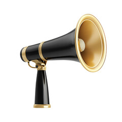 Black and Gold Megaphone