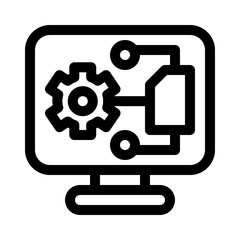 Obraz premium data line icon