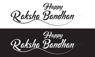 Raksha Bandhan, typography, banner, calligraphy, text, and. Raksha Bandhan banner,  Rakhi celebration in India, with, happy Raksha Bandhan Banner, Social Media Banner. Vector illustration. Eps 10