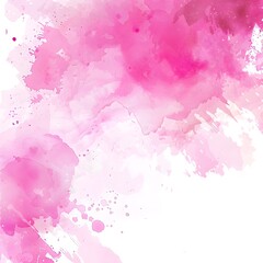 Obraz premium Pink watercolor background, white background, high resolution