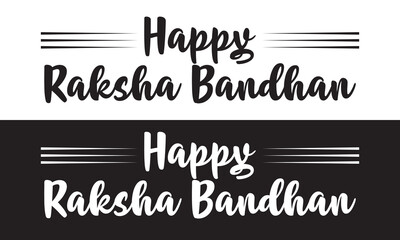 Raksha Bandhan, typography, banner, calligraphy, text, and. Raksha Bandhan banner,  Rakhi celebration in India, with, happy Raksha Bandhan Banner, Social Media Banner. Vector illustration. Eps 10