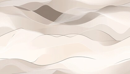 Abstract background with beige wavy lines.