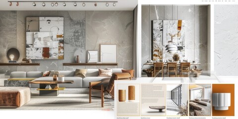 Modern Elegance. Interior design portfolio template