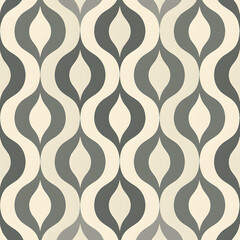 Minimalist Geometric Pattern Art with Abstract Shapes and Neutral Colors in Modern Design
