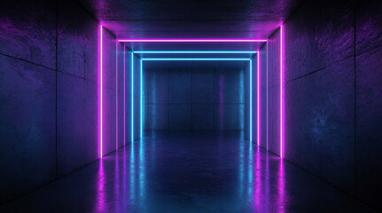Obraz premium light in the dark purple dark blue