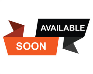 available soon button on white background. available soon button sign