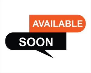 available soon button on white background. available soon button sign