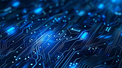 Abstract circuit board futuristic technology processing background