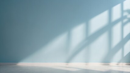 Blue Abstract Shadow Scene