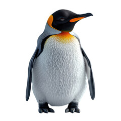 Obraz premium Cute penguin isolated on a transparent background for web, banner, wallpaper