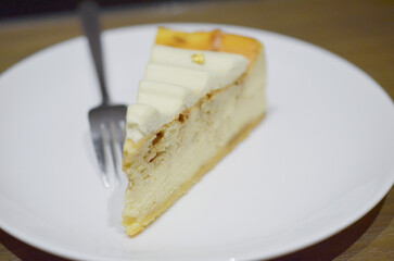 Cheese Cake cheese Cake at white plate