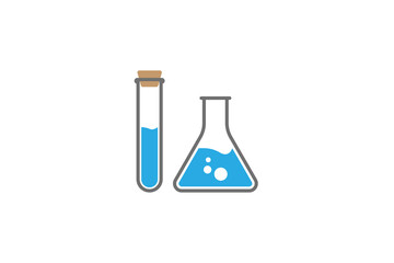 Test tubes vector.