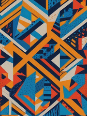Obraz premium memphis pattern with Generative artificial intelligence