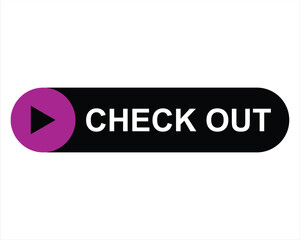 check out button on white background. check out button sign