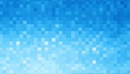 blue pixel squares in a structured grid varying shades from light to dark the design creates a sense of depth and complexity perfect for digital themes