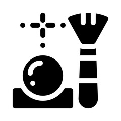 blush brush glyph icon