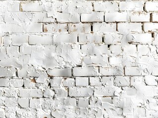 Fototapeta premium Textured White Brick Wall Backdrop for Stylish Product Presentations and Mockups