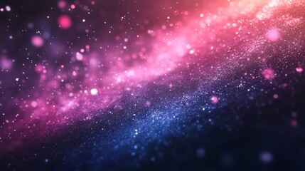 Naklejka premium Abstract background with pink and blue bokeh lights.
