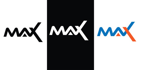 TYPOGRAPHY LETTERING LOGO BRAND IDENTITY WITH SPECIAL CHARECTER X BRAND MAX