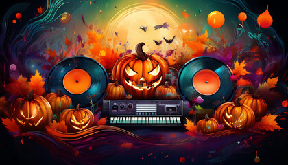 Atmospheric Halloween Playlist- A joyful and vibrant collection of songs creating the p_1(15)