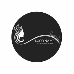 Vector beauty logo design template for business. Company beauty icon.
