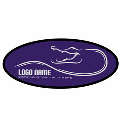Vector crocodile logo design template for business. Company crocodile icon.