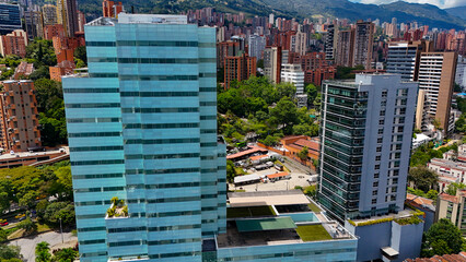 Foto aérea de la ciudad de Medellín.
