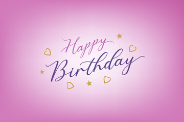 Happy birthday vector graphic.