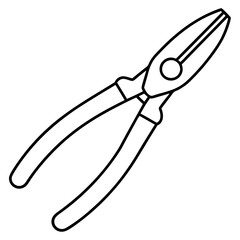 Pliers art vector illustration