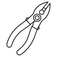 Pliers art vector illustration