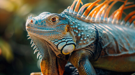 Fototapeta premium iguana in the zoo
