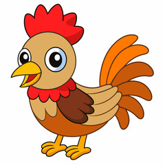 Rooster art vector