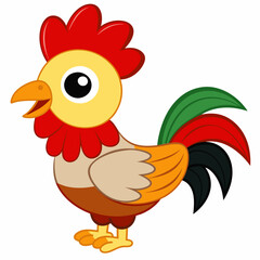 Rooster art vector