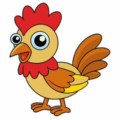 Rooster art vector