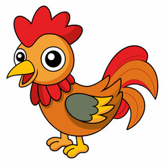Rooster art vector